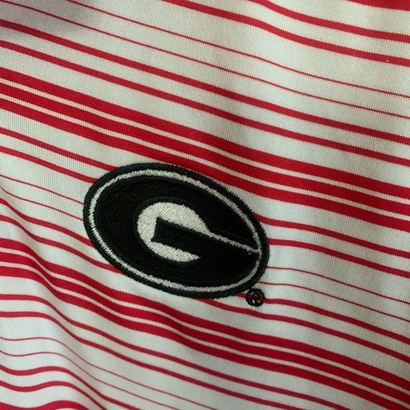 University of  Georgia (UGA) striped polo shirt - Picture 4 of 5